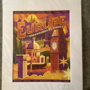 Jeff Granito signed lithograph #431/500.  Designed for Adventures by Disney.
